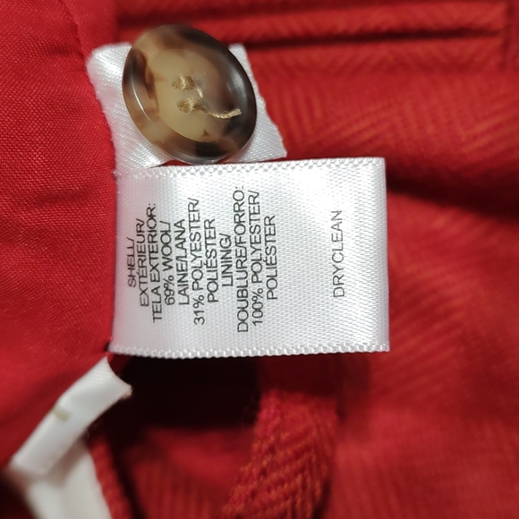 Loft Rust Woolblend Straight Leg Pants Sz 6 - Picture 6 of 6